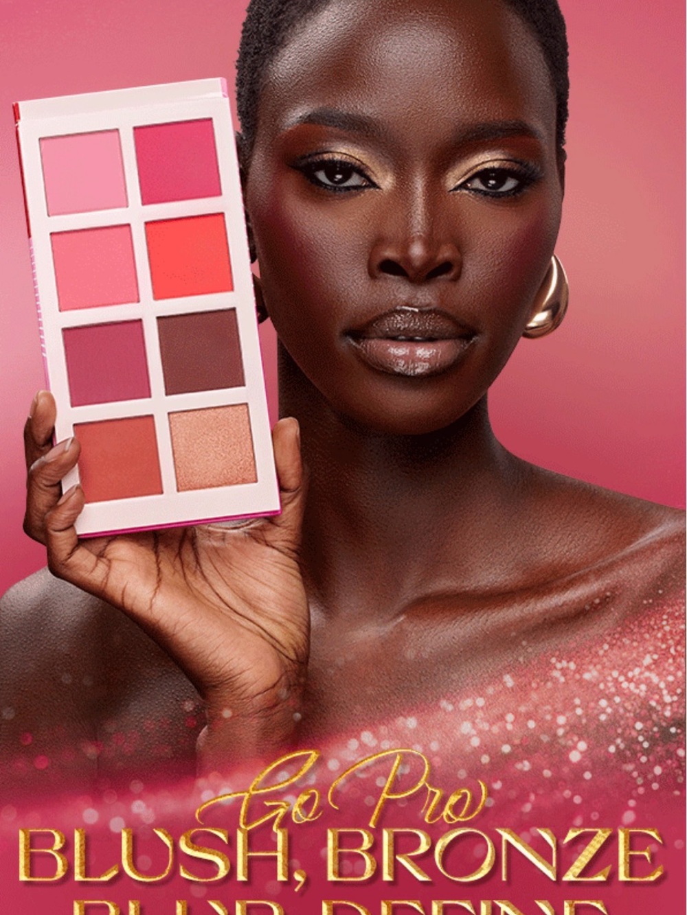 Juvia's Place Blush & Bronze Palette — Pink, Peach, Coral, Bronze